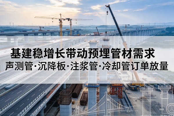 邵阳基建稳增长带动预埋监测管材需求，声测管、沉降板、注浆管订单持续放量