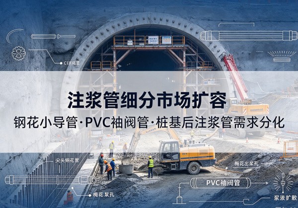 邵阳注浆管细分市场扩容，隧道钢花小导管、PVC 袖阀管、桩基后注浆管需求分化